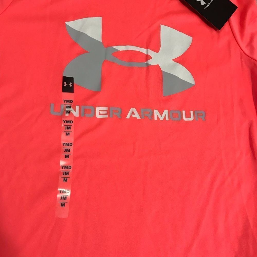 Under Armour Girls T-Shirt Top Size Med short sleeve active wear - Picture 5 of 7